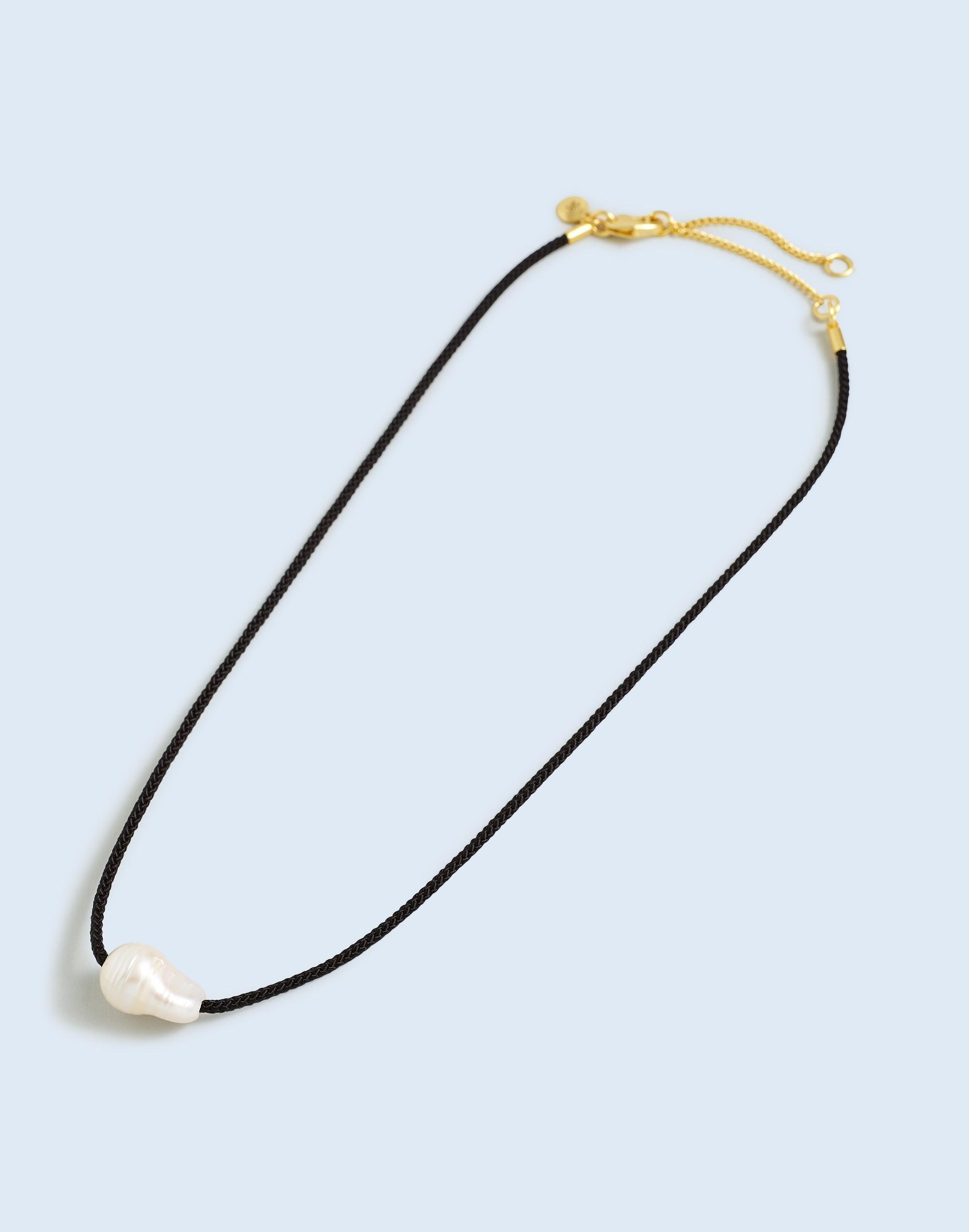 Organic Freshwater Pearl Cord Necklace Product Image