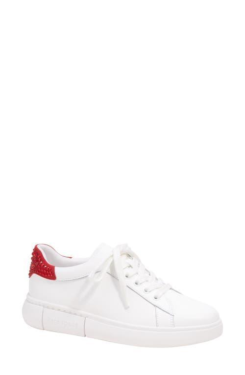 kate spade new york Womens Lift Crystal Lace Up Low Top Sneakers Product Image