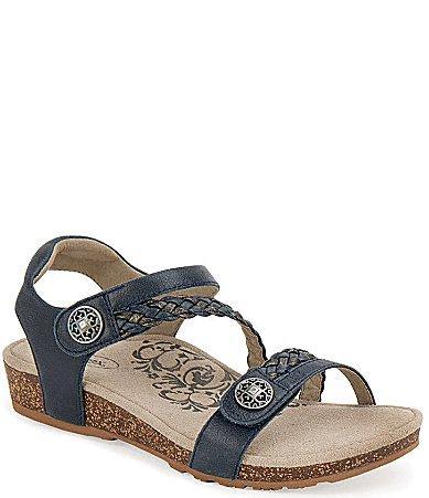 Aetrex Jillian Braided Wedge Sandals Product Image