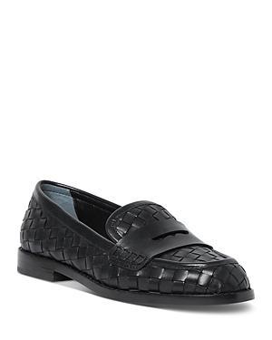 Womens Rachel Woven Leather Loafers Product Image