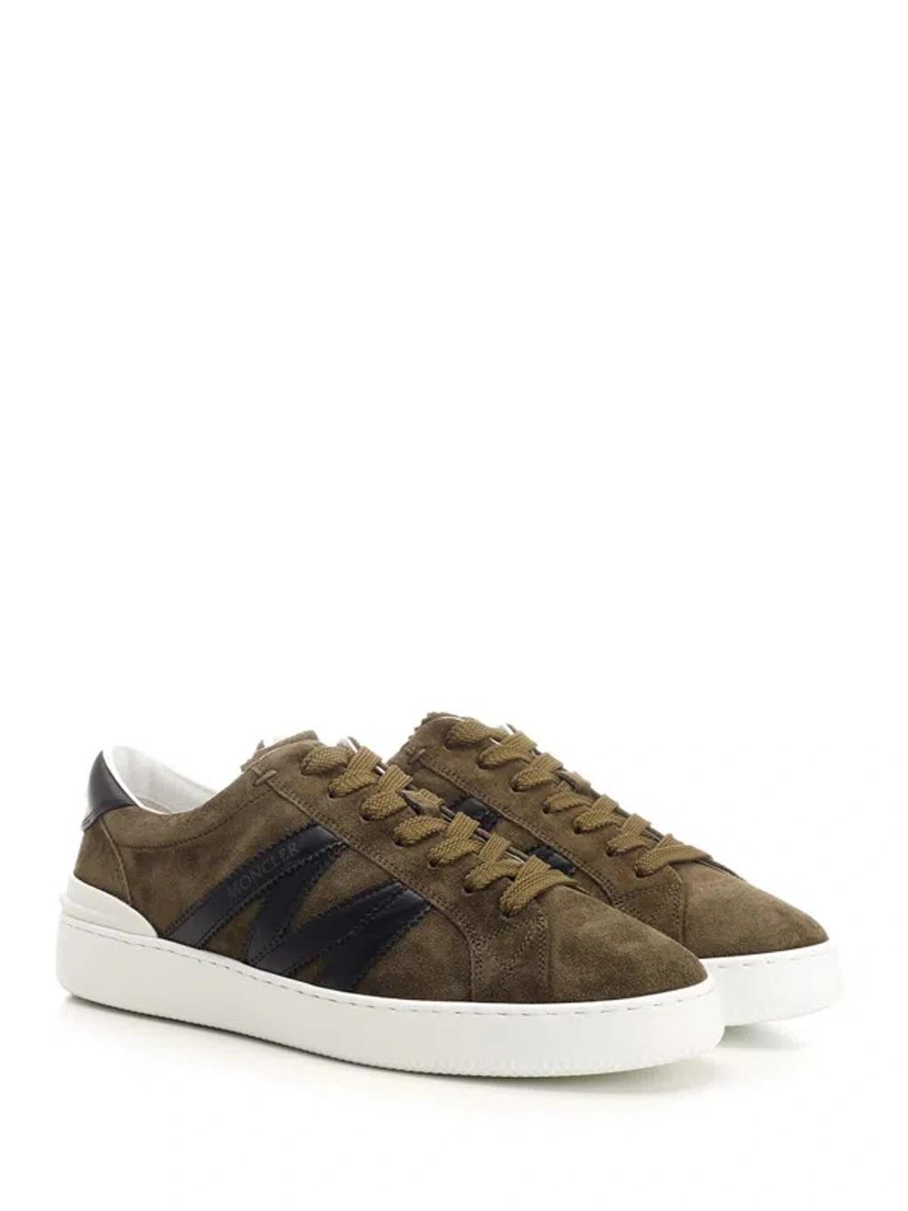 Monaco M Suede Sneakers In Green Product Image