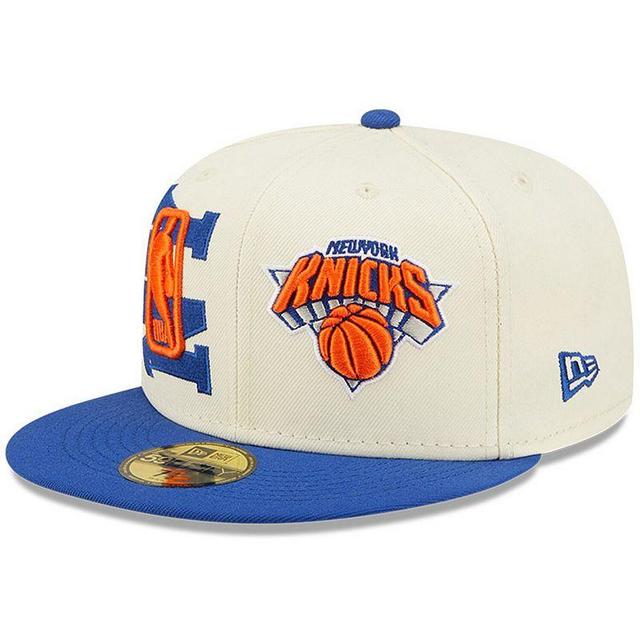 Mens New Era Cream New York Knicks 2022 NBA Draft 59FIFTY Fitted Hat Product Image