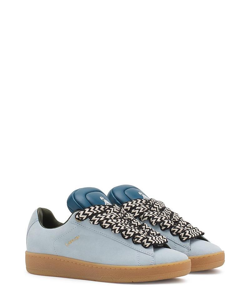 Lanvin X Future Womens Hyper Curb Sneakers In Leather And Suede Product Image