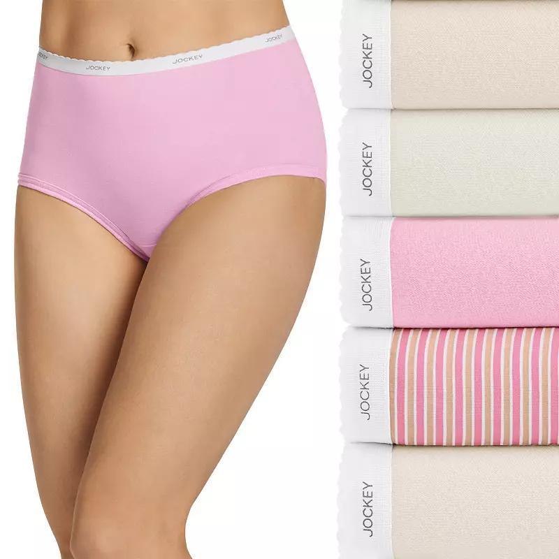 Womens Jockey Classic 5-Pack Cotton Brief Panty Set 1743 Product Image