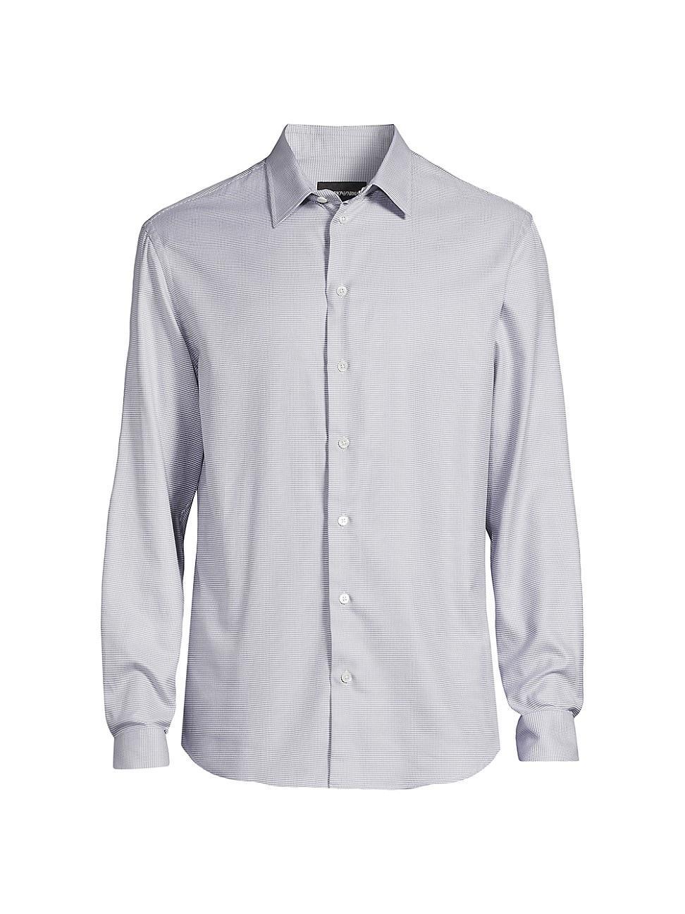 Mens Micro-Houndstooth Sport Shirt Product Image