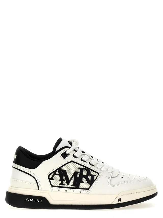 AMIRI Bicolor Leather Low-top Sneakers In White/black Product Image