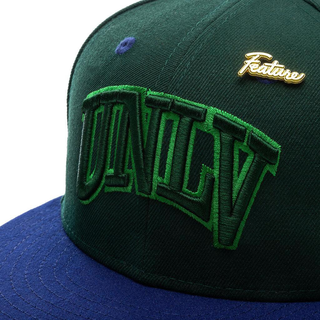 Feature x New Era "Timepiece" UNLV Rebels Fitted - Green/Royal Male Product Image