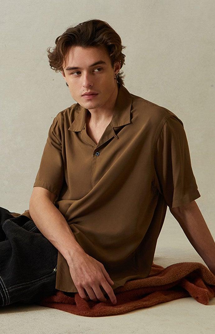 Men's Resort Oversized Button Down Shirt - Product Image