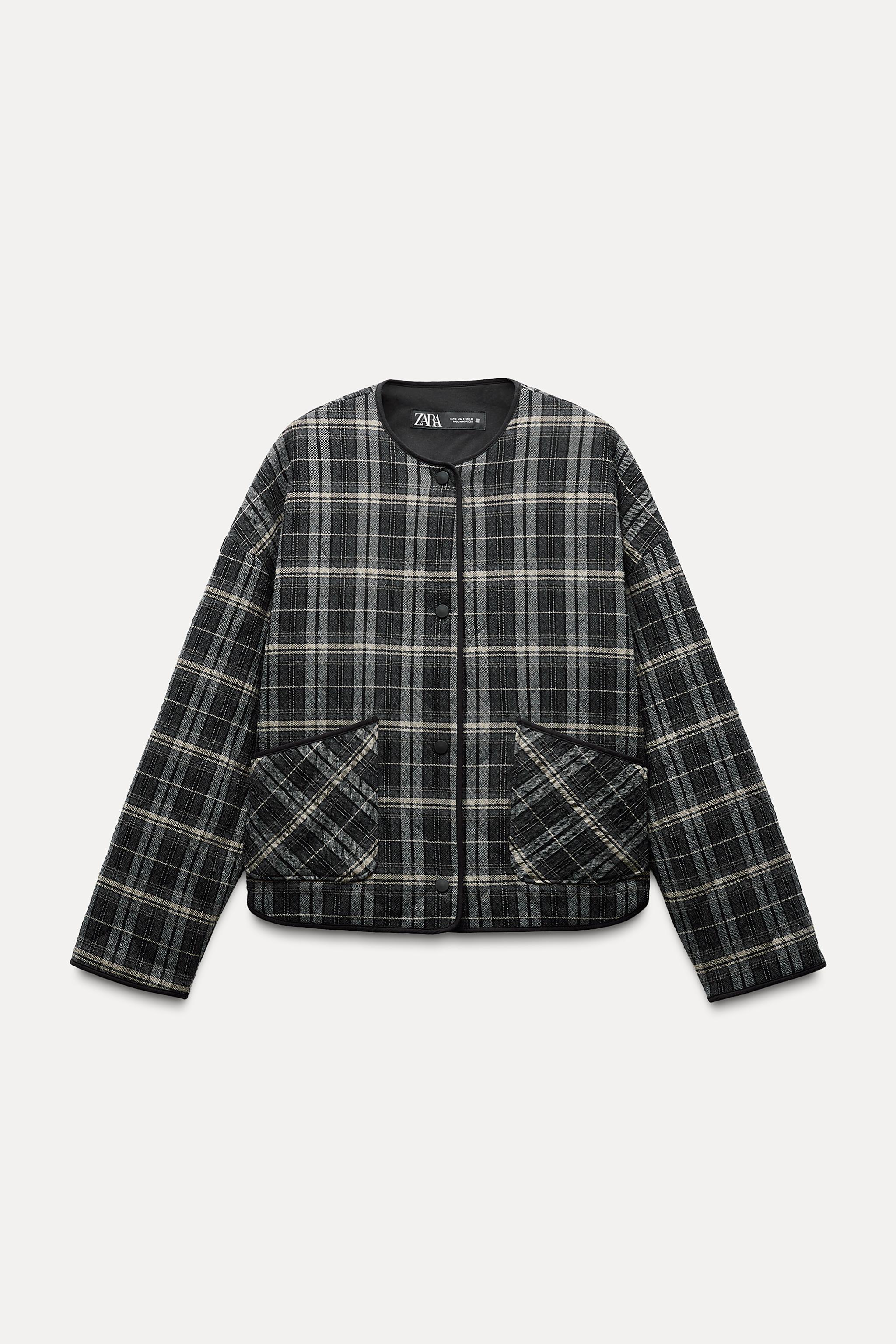 PLAID PUFFER JACKET Product Image