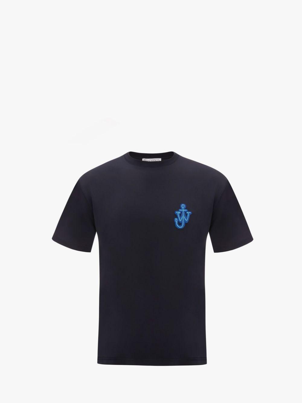 ANCHOR PATCH T-SHIRT in blue | JW Anderson US  Product Image