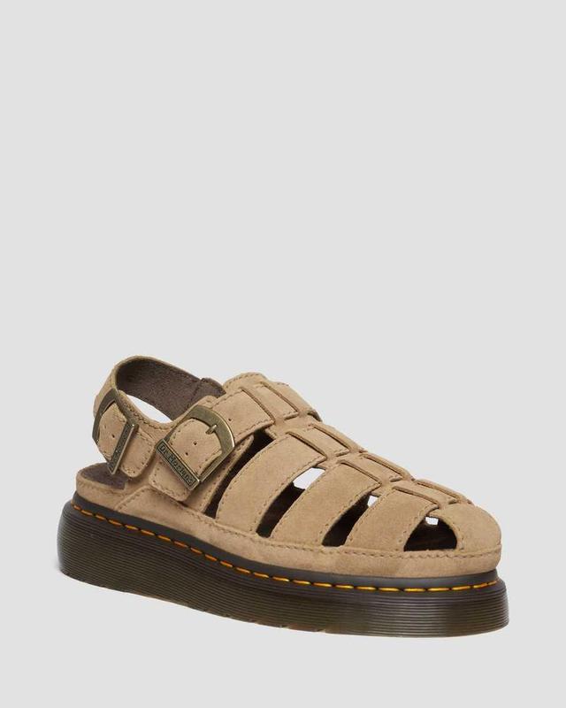 DR MARTENS Wrenlie Bronx Suede Fisherman Sandals Product Image