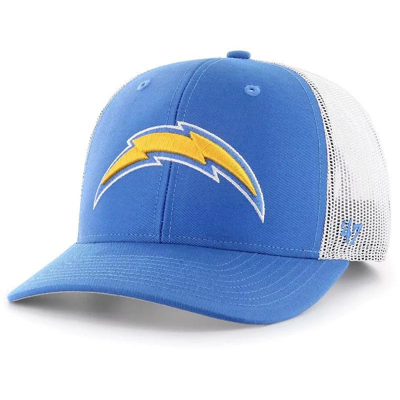 Mens 47 Brand Powder Blue Los Angeles Chargers Adjustable Trucker Hat Product Image