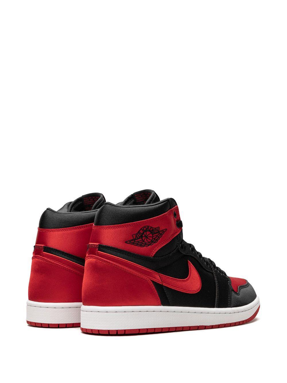 Air Jordan 1 "Satin Bred" high-top sneakers Product Image