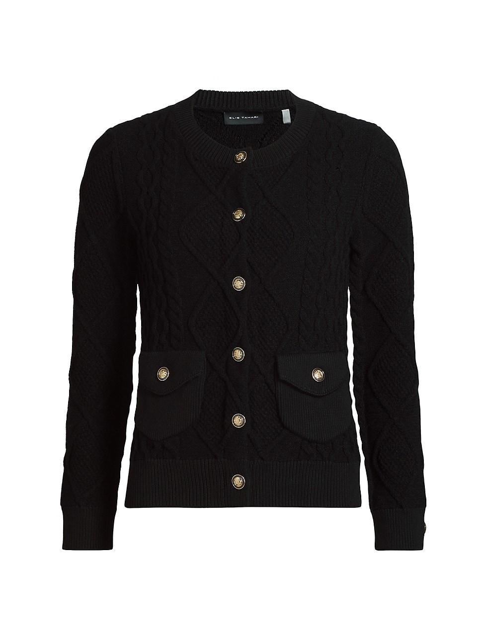 Womens The Amira Cable-Knit Cardigan product image