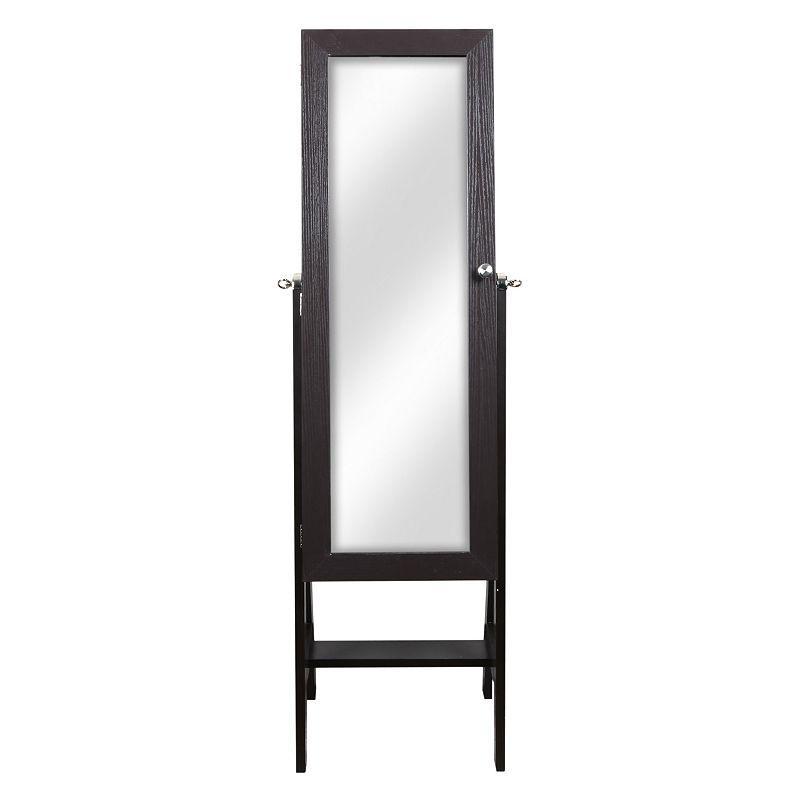 Prinz Gifts & Accessories Mirror Jewelry Armoire Floor Dcor, Womens, Brown Product Image