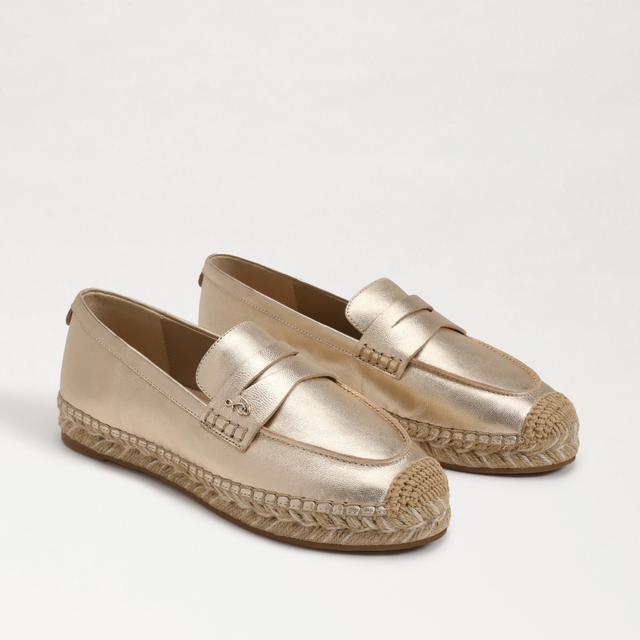 Womens Kai Metallic Leather Espadrille Loafers Product Image