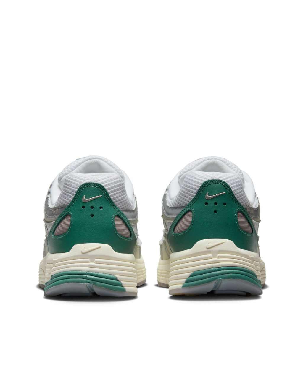 Nike P-6000 PRM sneakers in white and dark green Product Image