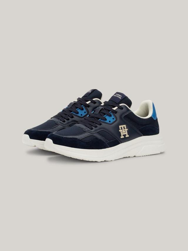 Tommy Hilfiger Men's TH Logo Suede Mix Sneaker Product Image