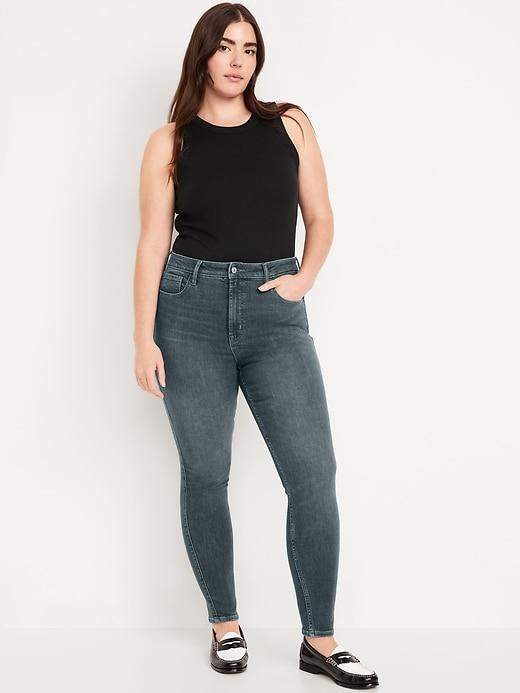 Extra High-Waisted Rockstar 360° Stretch Super-Skinny Jeans Product Image