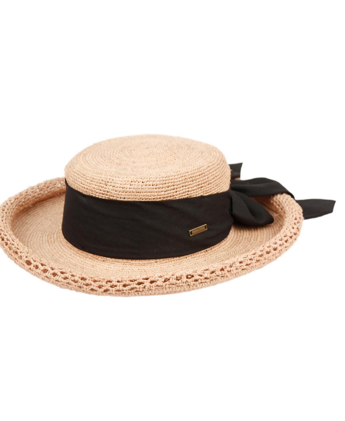 Angela & William Womens Beach Sun Straw Floppy Hat Product Image