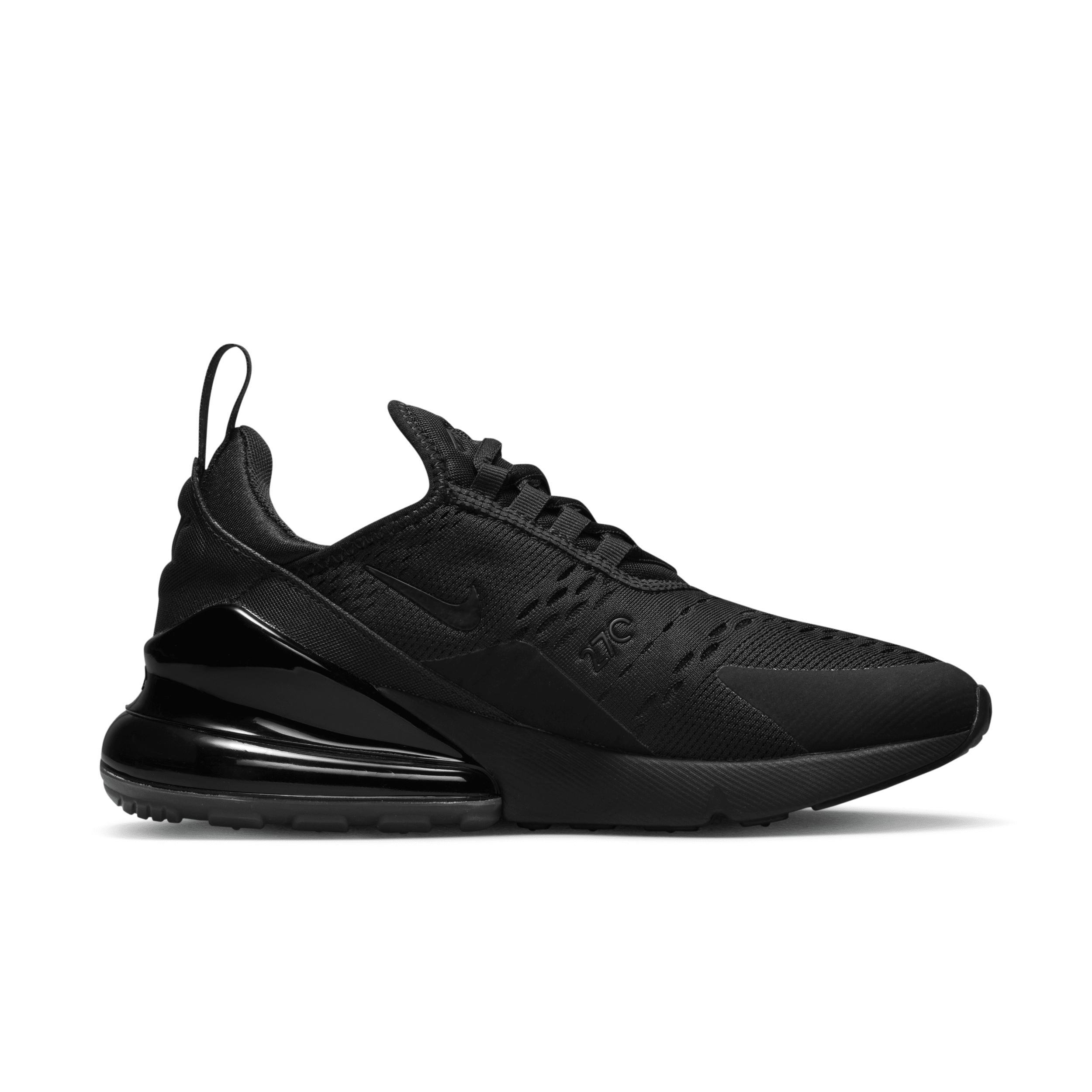 Nike Womens Nike Air Max 270 - Womens Running Shoes Black/Black/Black Product Image