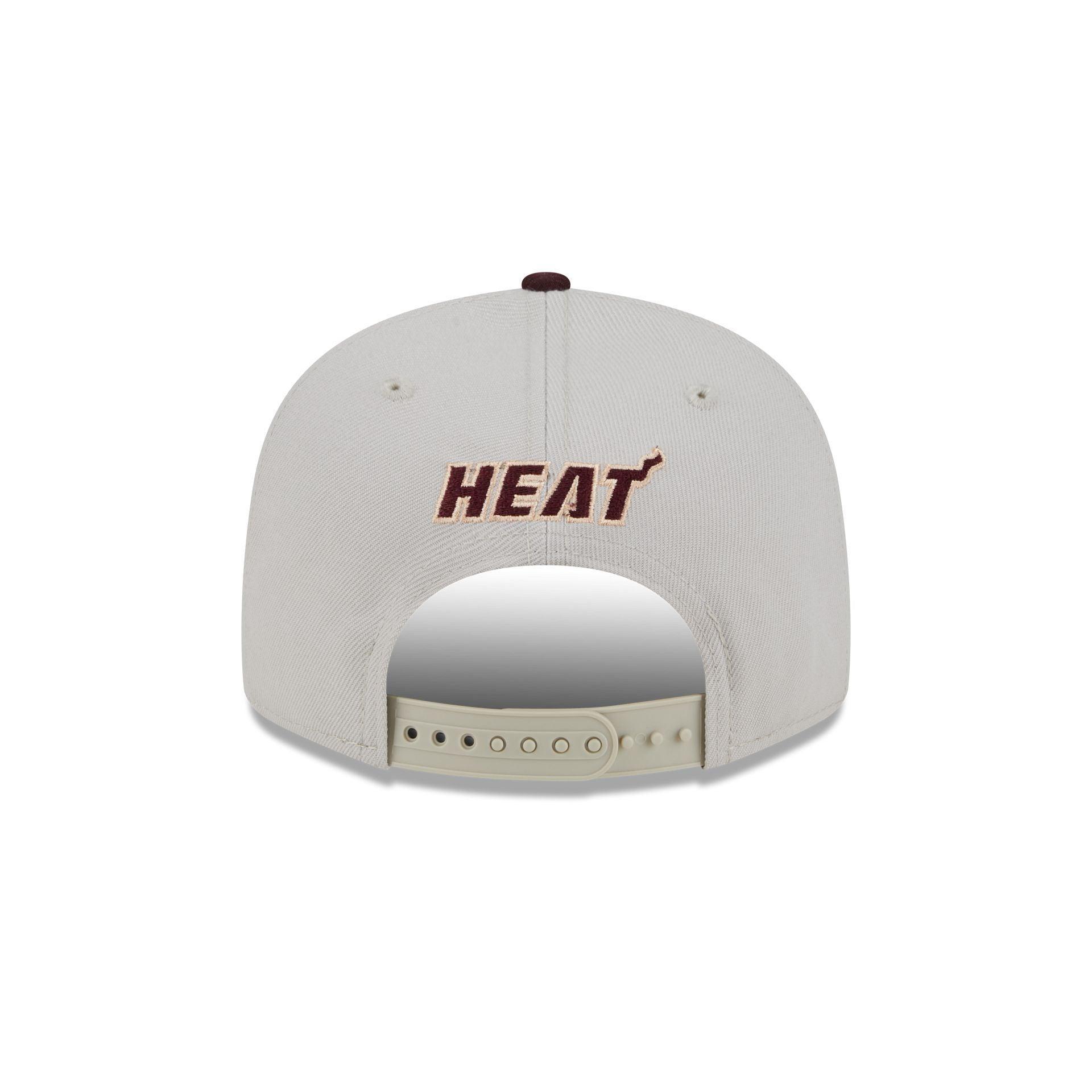 Miami Heat Mauve Visor 9FIFTY Snapback Hat Male Product Image