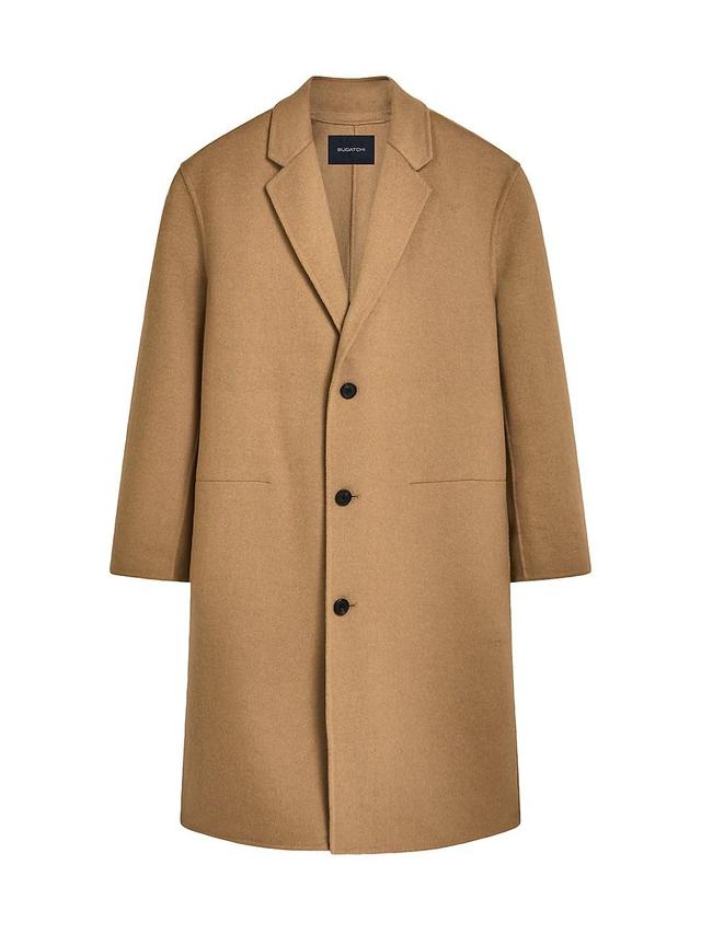 Bugatchi Tailor Fit Wool Blend Longline Coat Product Image