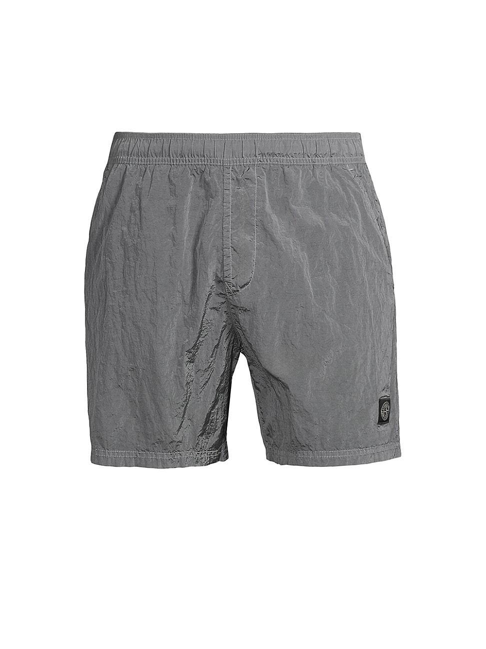 Mens Nylon Metal Swim Trunks Product Image