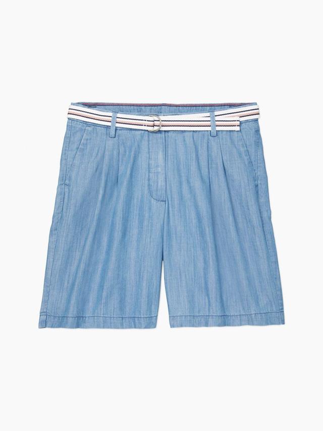 Tommy Hilfiger Women's Seated Fit Chambray Chino Short Product Image