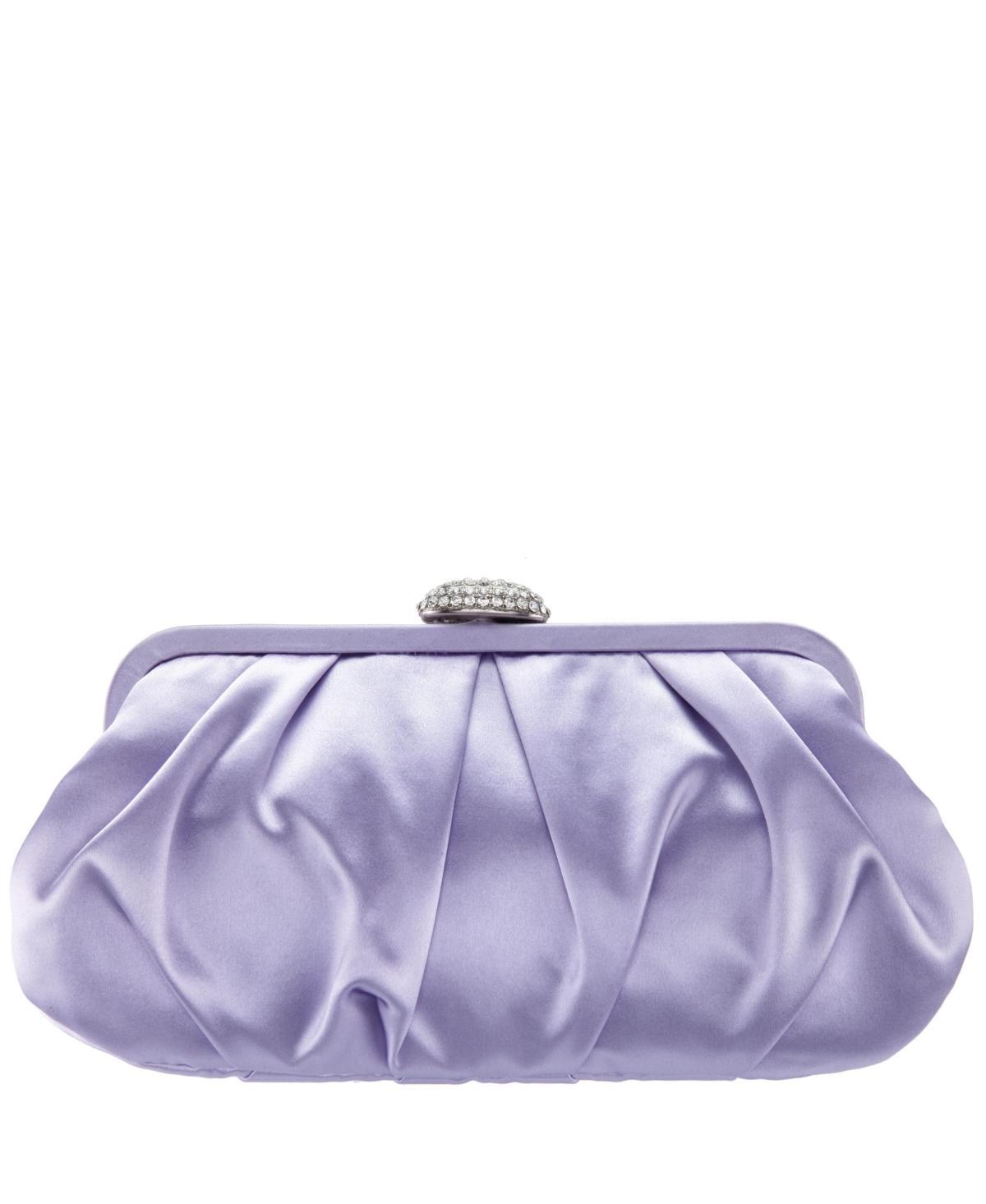 Nina Concord Pleated Satin Frame Clutch Product Image