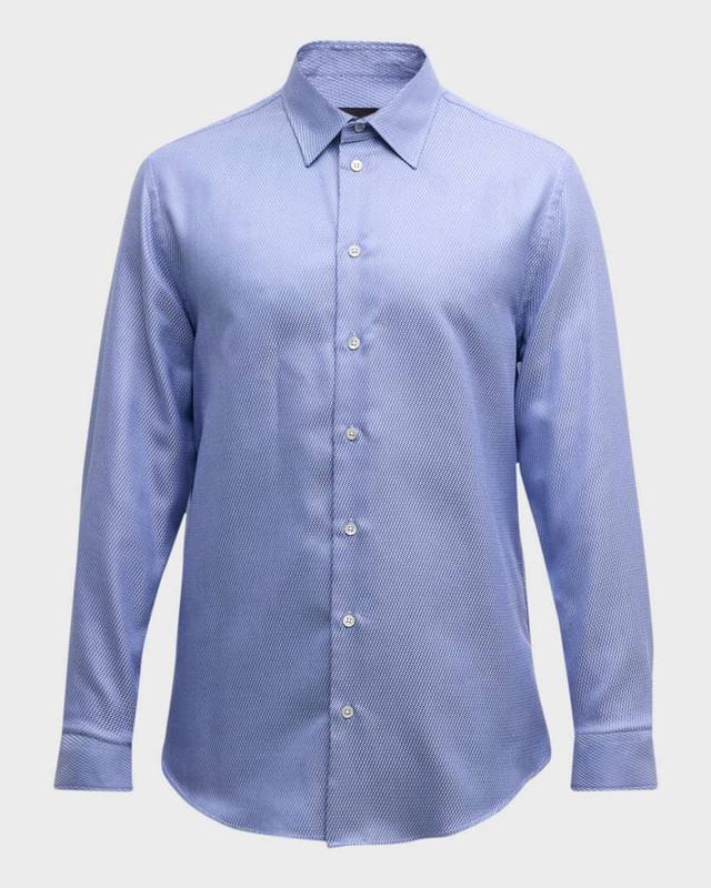 Men's Patterned Cotton Sport Shirt Product Image