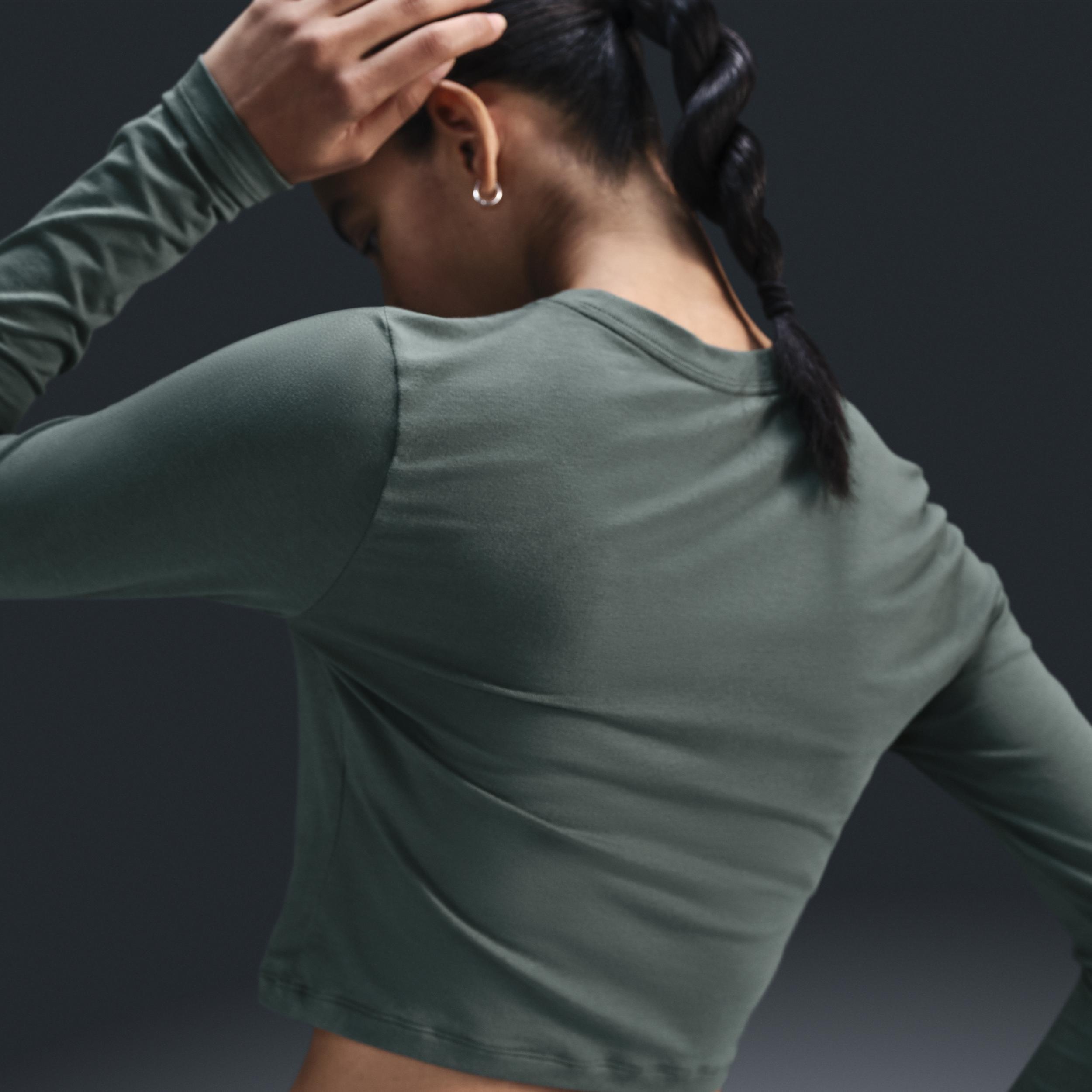 Women's Nike Sportswear Chill Knit Slim Long-Sleeve Cropped Top Product Image