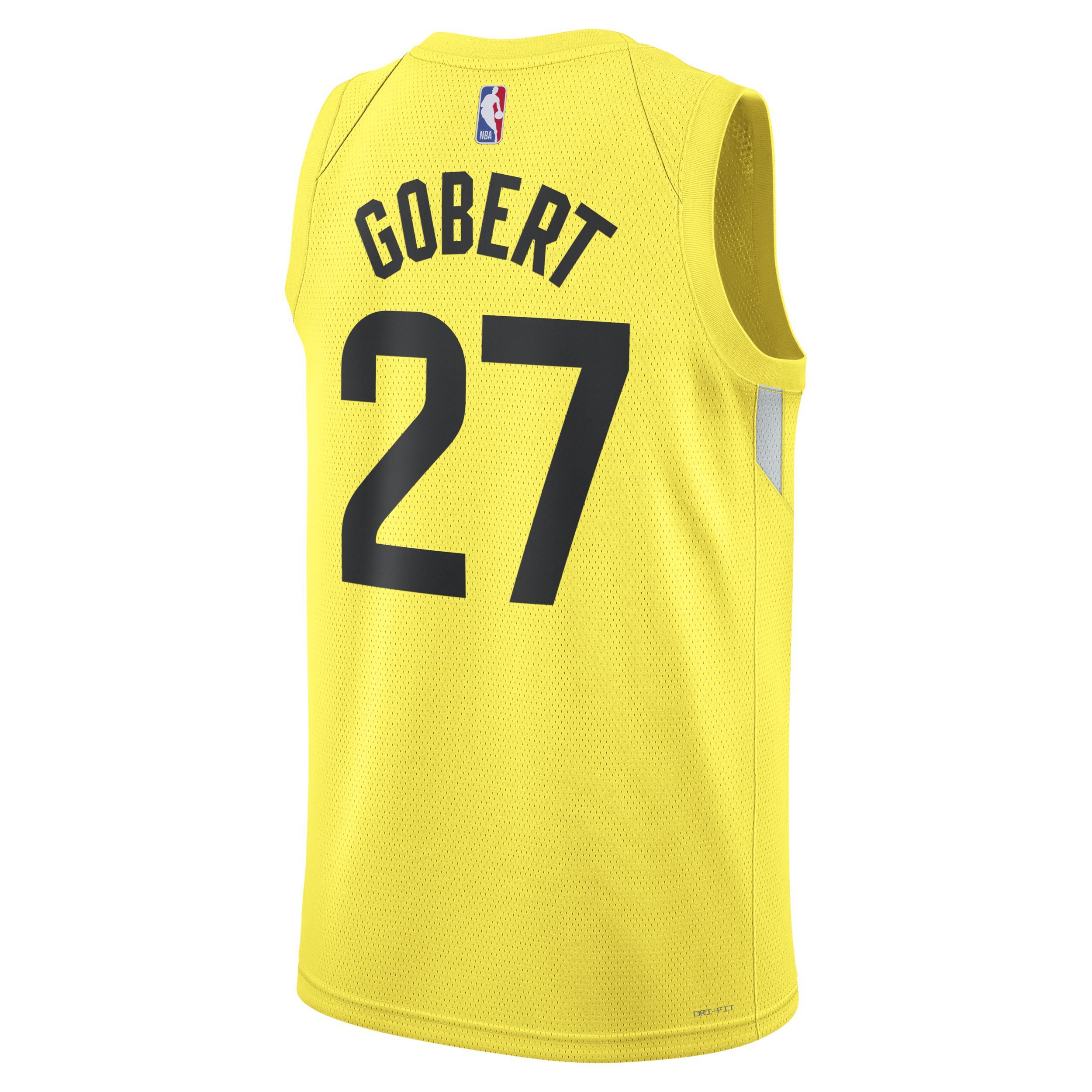 Unisex Nike Rudy Gobert Gold Utah Jazz Swingman Jersey - Icon Edition, Mens Product Image