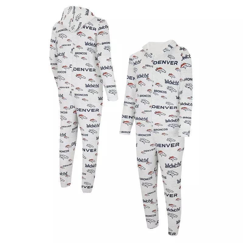 Mens Concepts Sport Denver Broncos Allover Print Docket Union Full-Zip Hooded Pajama Suit Product Image