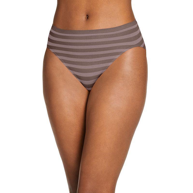 Womens Jockey Comfies Matte & Shine Seamless Hi-Cut Panty 1306 Product Image