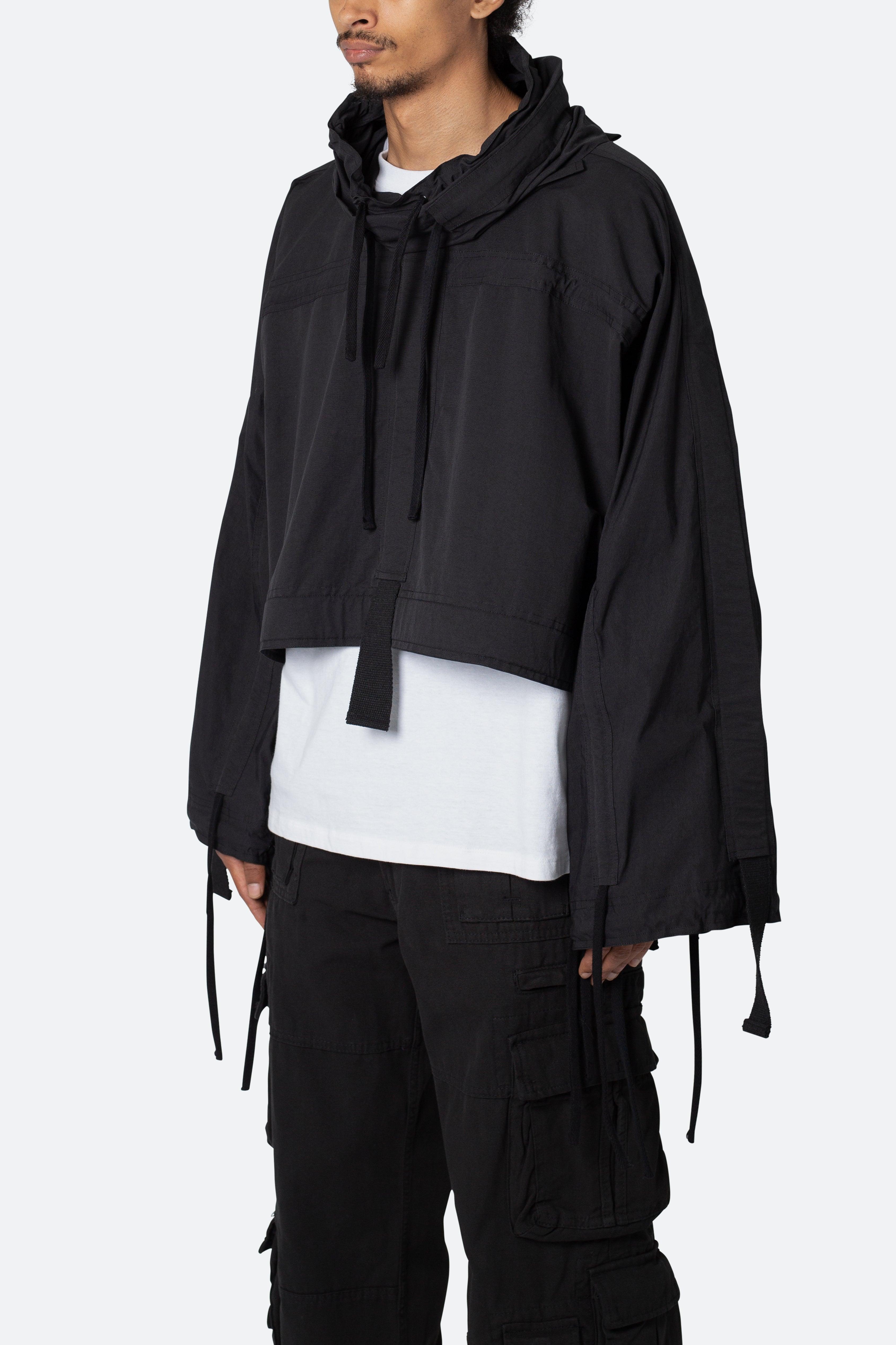 Cropped Strappy Jacket - Black Product Image