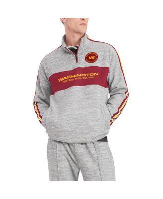 Mens Tommy Hilfiger Heathered Gray Washington Football Team Mario Quarter-Zip Jacket Product Image