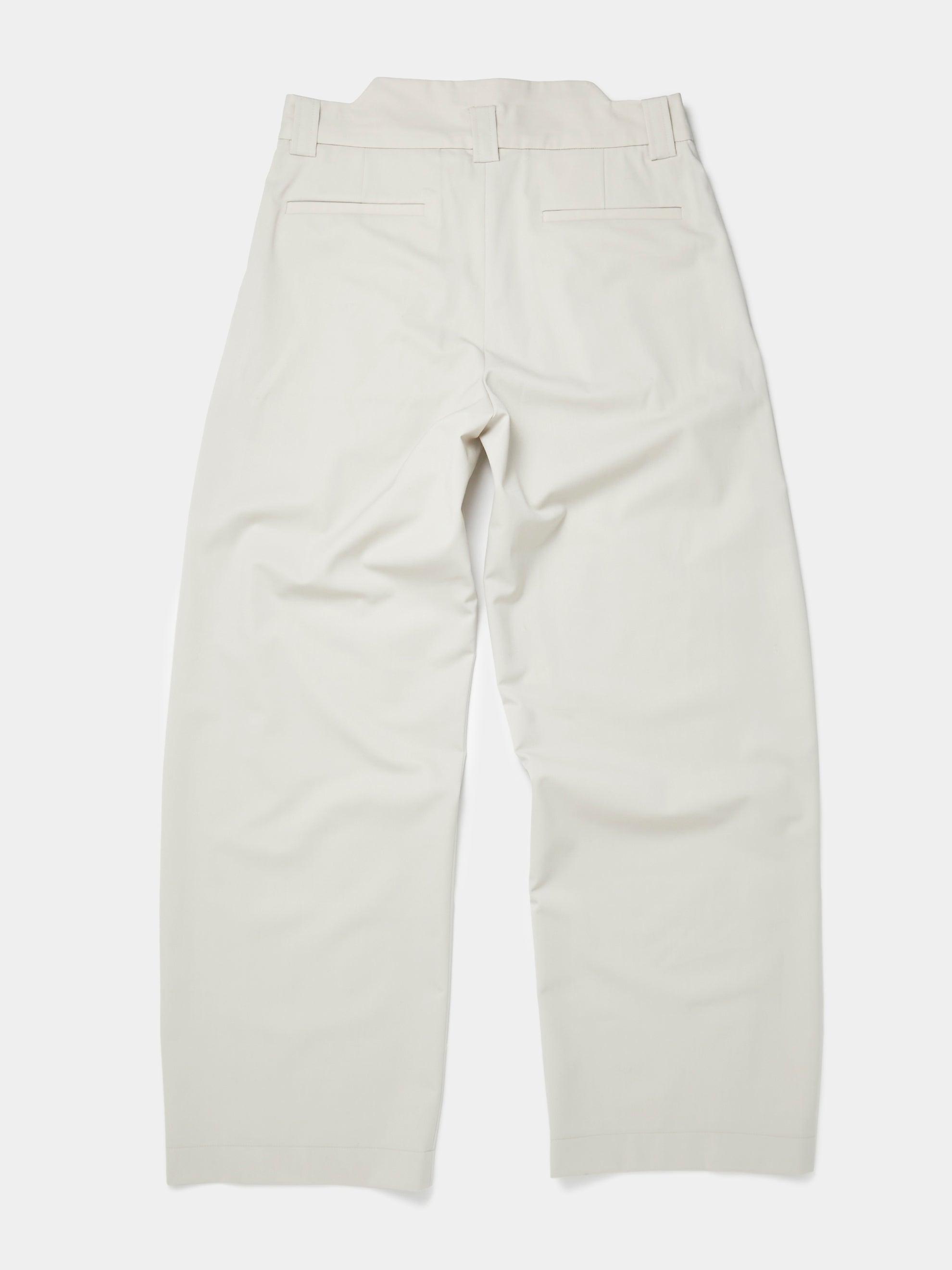 Pleated Shift Trousers (Ecru) Product Image