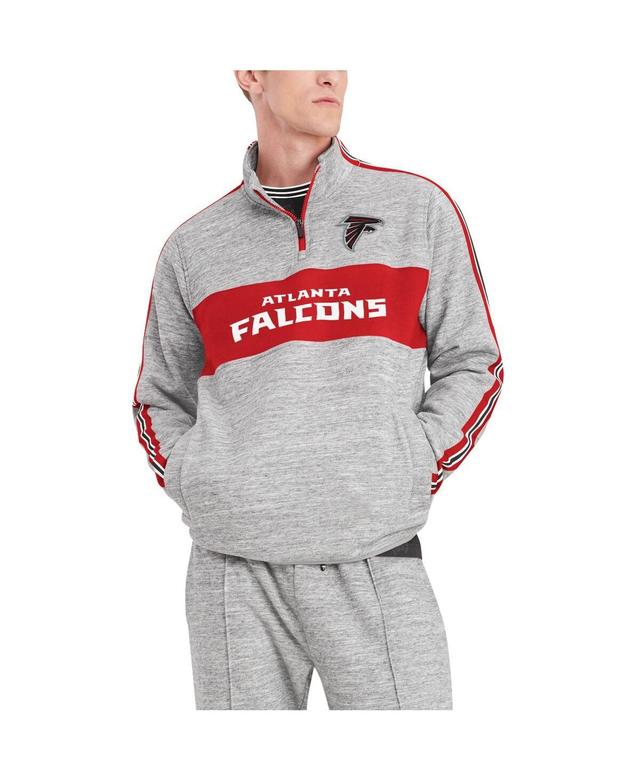 Mens Tommy Hilfiger Heathered Gray Atlanta Falcons Mario Quarter-Zip Jacket Product Image