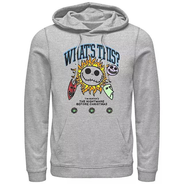 Disneys The Nightmare Before Christmas Whats This? Mens Graphic Hoodie Athletic Grey Product Image