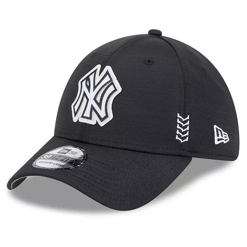 Mens New Era Black New York Yankees 2024 Clubhouse 39THIRTY Flex Fit Hat Product Image