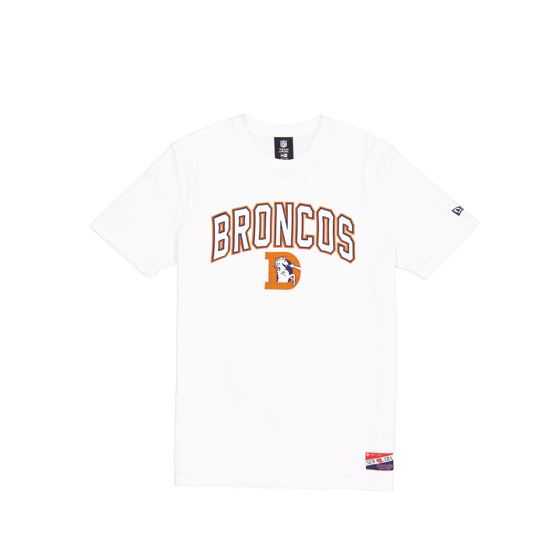 Denver Broncos Throwback White T-Shirt Male Product Image