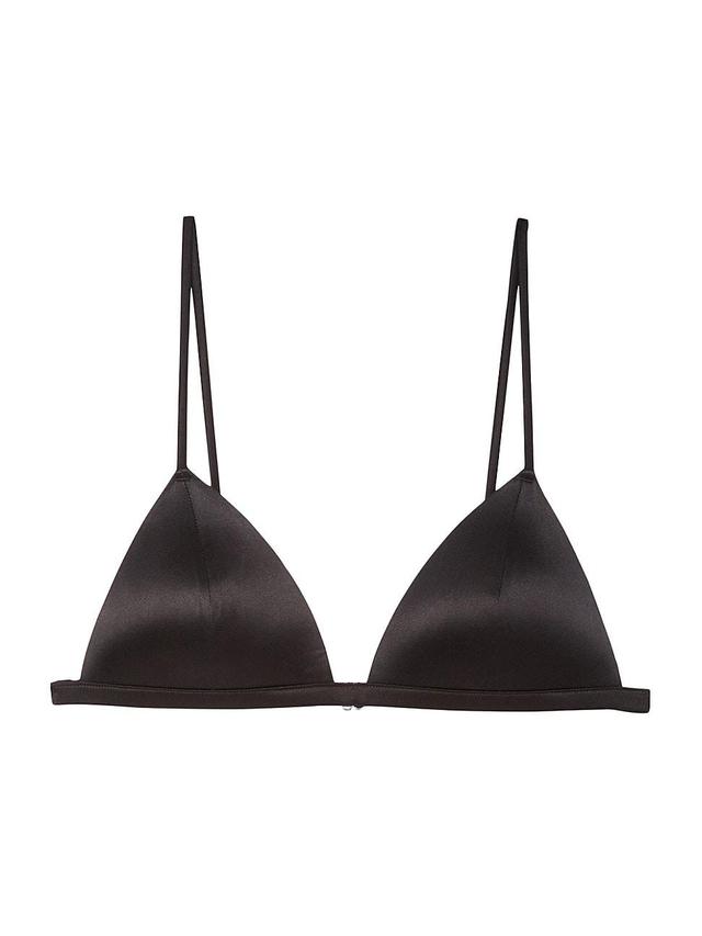 Womens Silk-Blend Wireless Triangle Bra Product Image