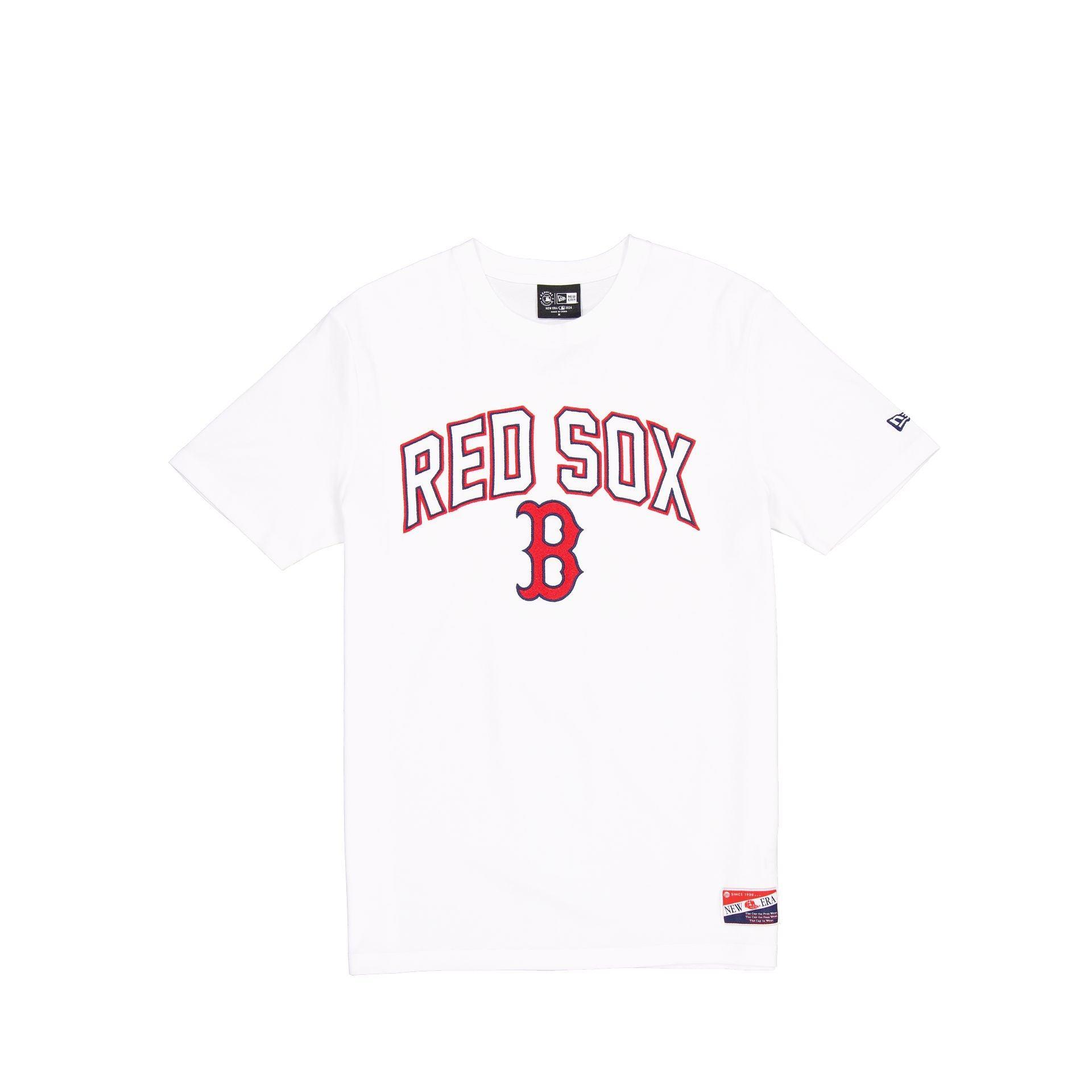 Boston Red Sox Throwback White T-Shirt Male Product Image