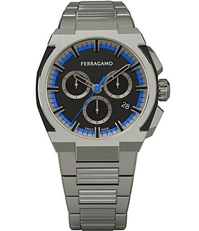 FERRAGAMO Supreme Chronograph Bracelet Watch, 43mm Product Image