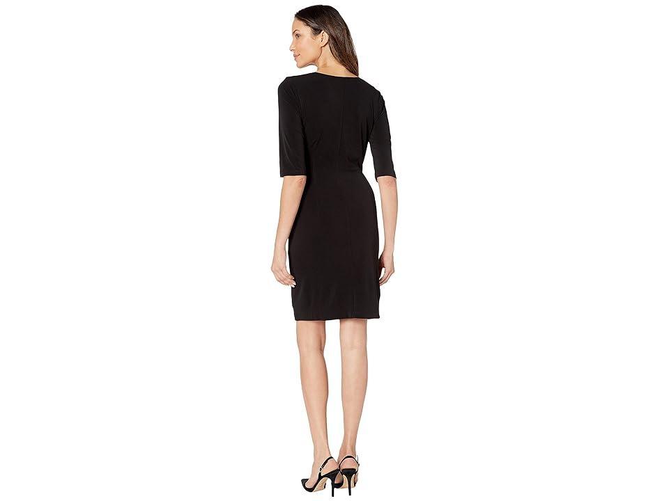 NIC+ZOE Fundamental Drape Dress Onyx) Women's Dress Product Image