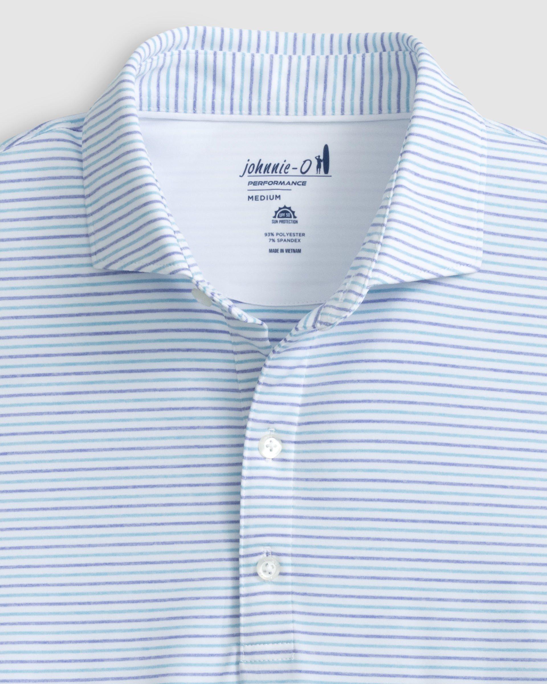 johnnie-O Performance Jersey Polo - Vik Stripe Product Image