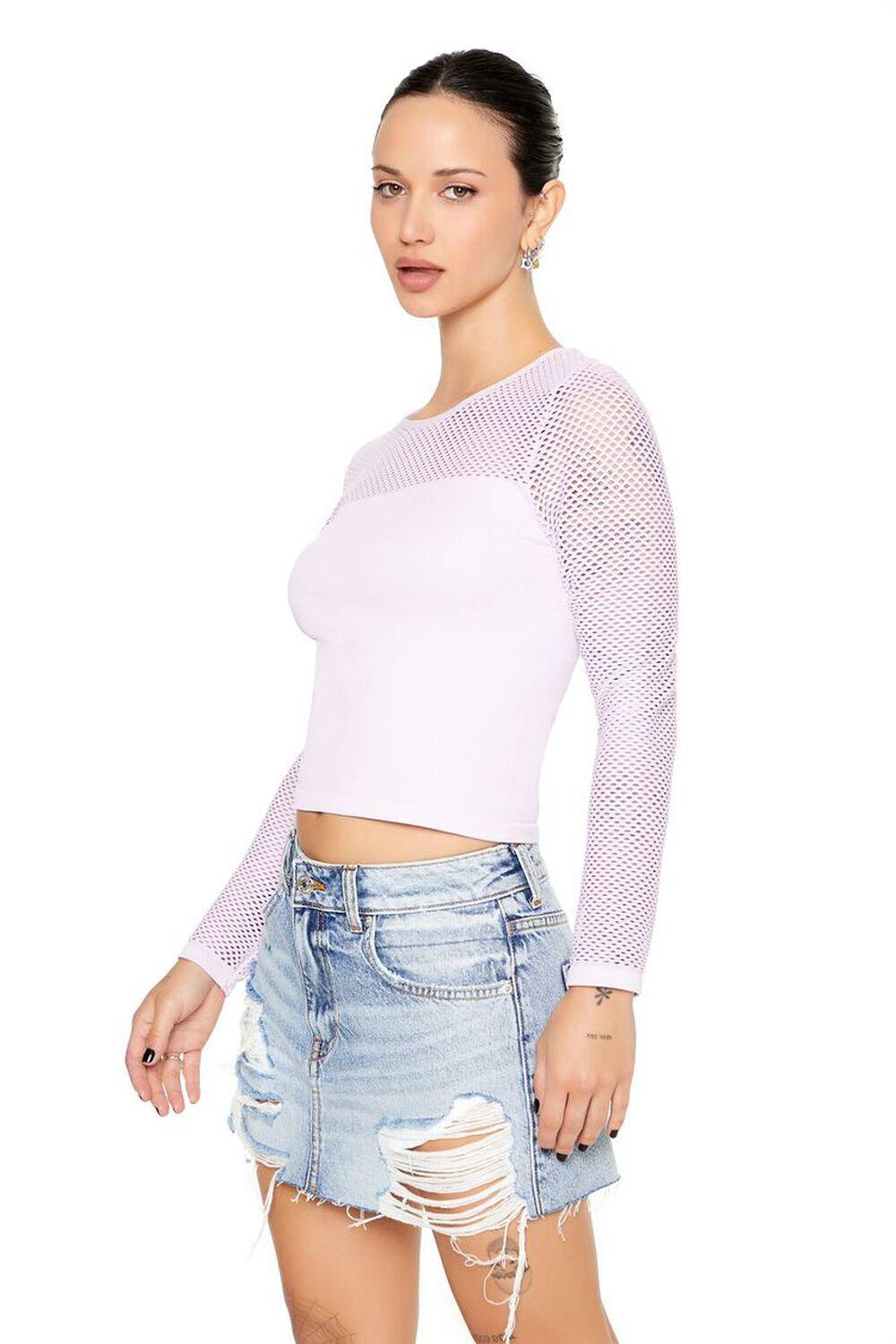 Seamless Netted Crop Top | Forever 21 Product Image