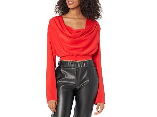 line and dot Mia Top (Scarlet ) Women's Clothing Product Image