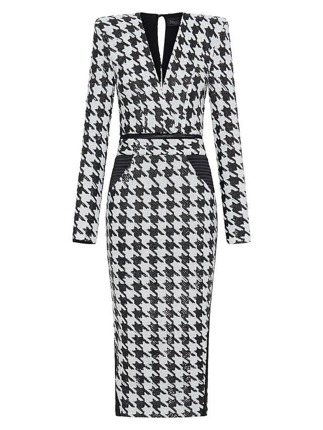 Womens Hey You Houndstooth 3-Way Sheath Dress Product Image